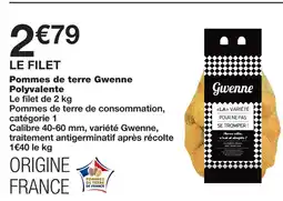 Monoprix Pommes de terre gwenne polyvalente offre