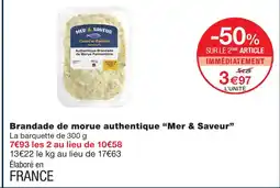 Monoprix Mer & saveur brandade de morue authentique offre