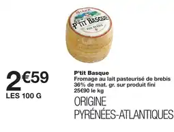 Monoprix Istara p'tit basque offre