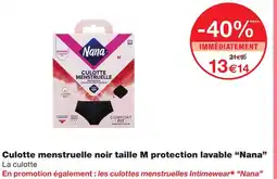 Monoprix Nana culotte menstruelle noir taille m protection lavable offre