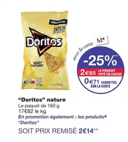 Monoprix Doritos nature offre