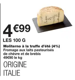 Monoprix Moliterno à la truffe d'été (4%) offre
