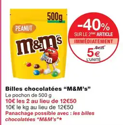 Monoprix M&m's billes chocolatées offre