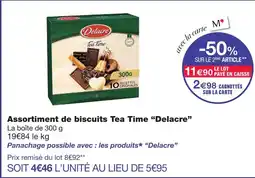 Monoprix Delacre assortiment de biscuits tea time offre