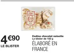 Monoprix Codina chocolat noisette offre