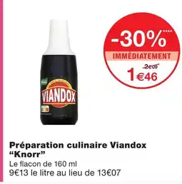 Monoprix Knorr préparation culinaire viandox offre