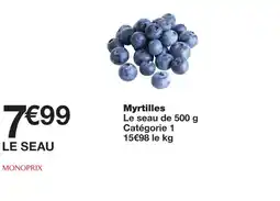 Monoprix Monoprix myrtilles offre