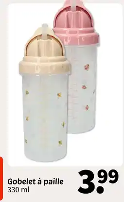 Wibra Gobelet à paille offre