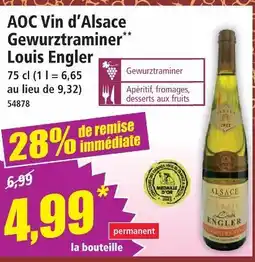 Norma Louis engler aoc vin d’alsace gewurztraminer offre