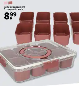 Wibra Boîte de rangement 8 compartiments offre