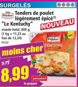 Norma Hunkar tenders de poulet légèrement épicé le kentucky offre