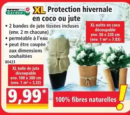 Norma Power garden protection hivernale en coco ou jute offre