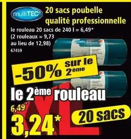 Norma Multitec sacs poubelle qualité professionnelle offre