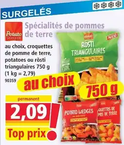 Norma Potato master spécialités de pommes de terre offre