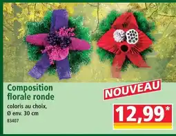 Norma Composition florale ronde violette offre