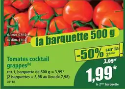 Norma Tomates cocktail grappes offre