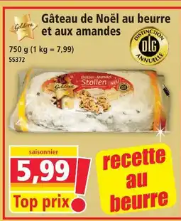 Norma Gâteau de noël au beurre et aux amandes offre