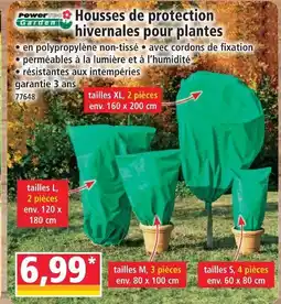 Norma Power garden housses de protection hivernales pour plantes offre