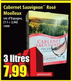 Norma Cabernet sauvignon rosé moelleux offre