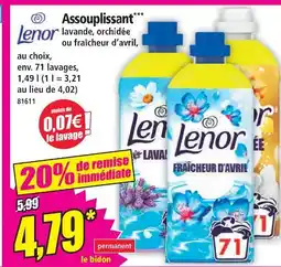 Norma Lenor assouplissant offre