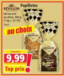 Norma Révillon chocolatier papillotes offre