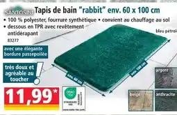 Norma Santosini tapis de bain rabbit env. 60 cm x 100 cm offre
