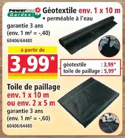 Norma Power garden géotextile env. 1 x 10 m offre