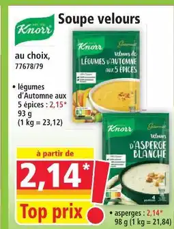 Norma Knorr soupe velours légumes d'automne aux 5 épices offre