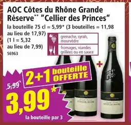Norma Cellier des princes aoc côtes du rhône grande réserve offre