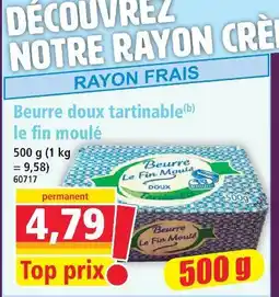 Norma Beurre doux tartinable le fin moulé offre