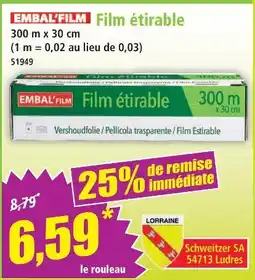 Norma Embal'film film étirable offre