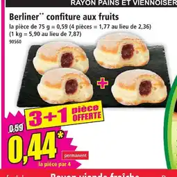 Norma Berliner confiture aux fruits offre