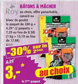 Norma Roy bâtons à mâcher offre