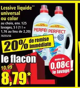 Norma Perfect lessive liquide universal offre