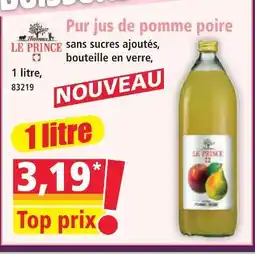 Norma Le prince pur jus de pomme poire offre