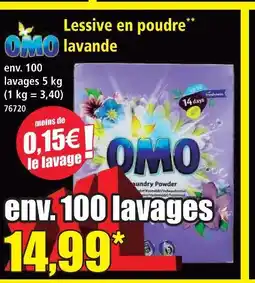Norma Omo lessive en poudre lavande offre