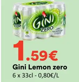 Hmarket Gini lemon zero offre