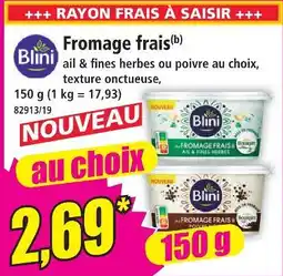 Norma Blini fromage frais offre