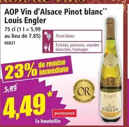 Norma Louis engler aop vin d'alsace pinot blanc offre
