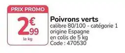 Promocash Promo - poivrons verts offre