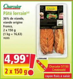 Norma Charculor pâté lorrain offre