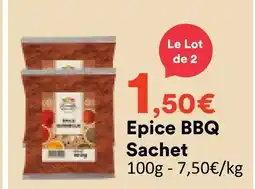 Hmarket Epice bbq sachet offre