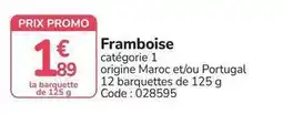 Promocash Promo - framboise offre