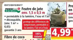 Norma Feutre de jute offre