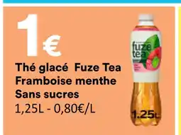 Hmarket Fuze tea thé glacé framboise menthe sans sucres offre
