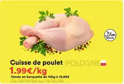 Hmarket Cuisse de poulet offre