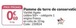 Promocash Promo - pomme de terre de conservatio offre