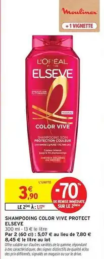 Intermarché Contact L'oréal - shampooing color vive protect offre