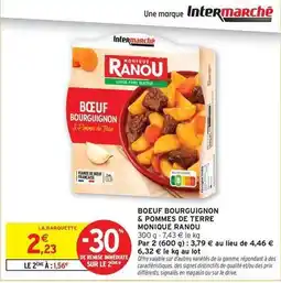 Intermarché Contact Monique ranou - boeuf bourguignon & pommes de terre offre