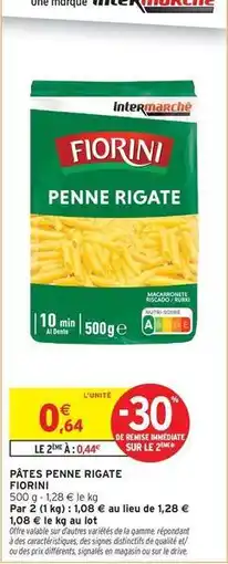 Intermarché Contact Fiorini - pâtes peine rigate offre